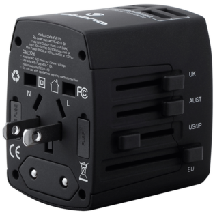 Volkano Worldwide Series travel adaptor plug with 4 USB charge ports