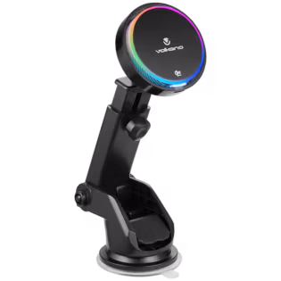 Volkano Sentinel Series Qi2.2 Magnetic Wireless Charging Car Dash Mount Phone Holder - Black