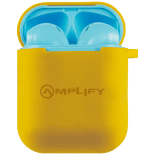 Amplify Buds Series True Wireless Earphones with Silicone Accessories - Blue/Orange