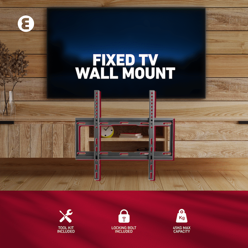Ellies Solid series Fixed Tv Wall Mount For 32" - 55" TVs - Image 10