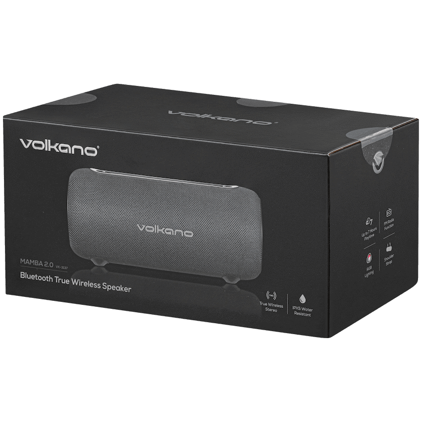 Volkano Mamba 2.0 Series Bluetooth Speaker - Black - Image 10