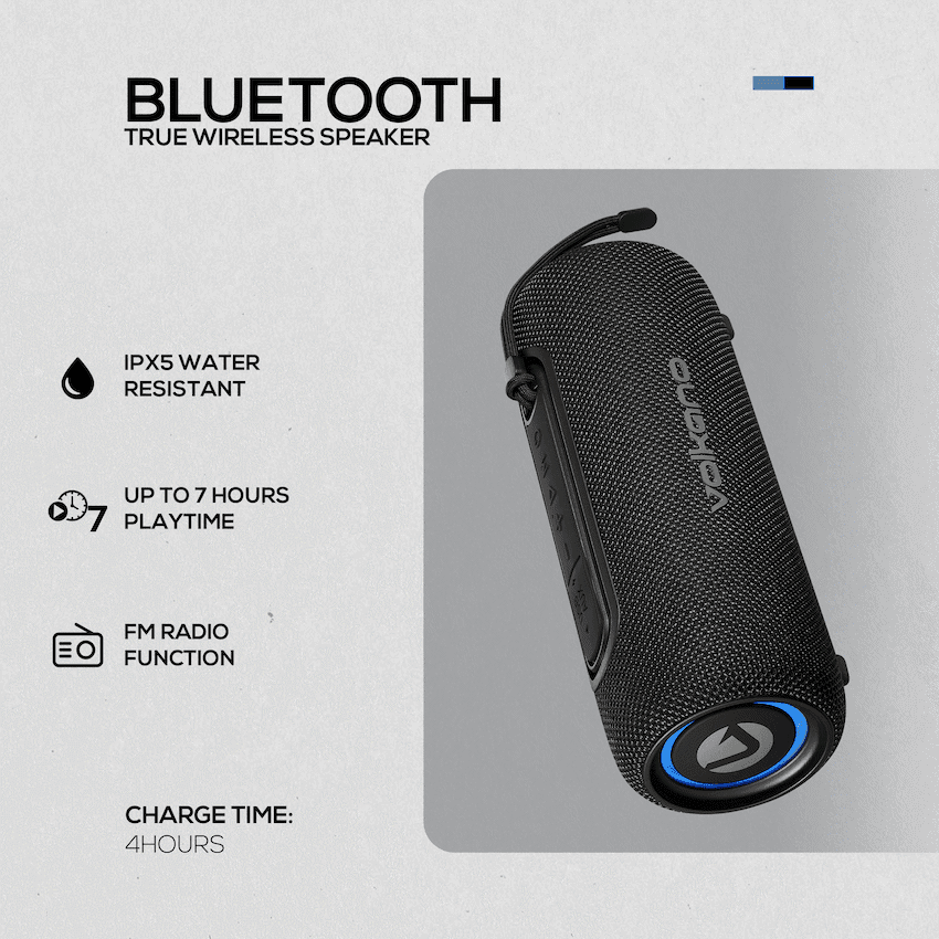 Volkano Mini Mamba 2.0 Series Bluetooth Speaker - Black - Image 10