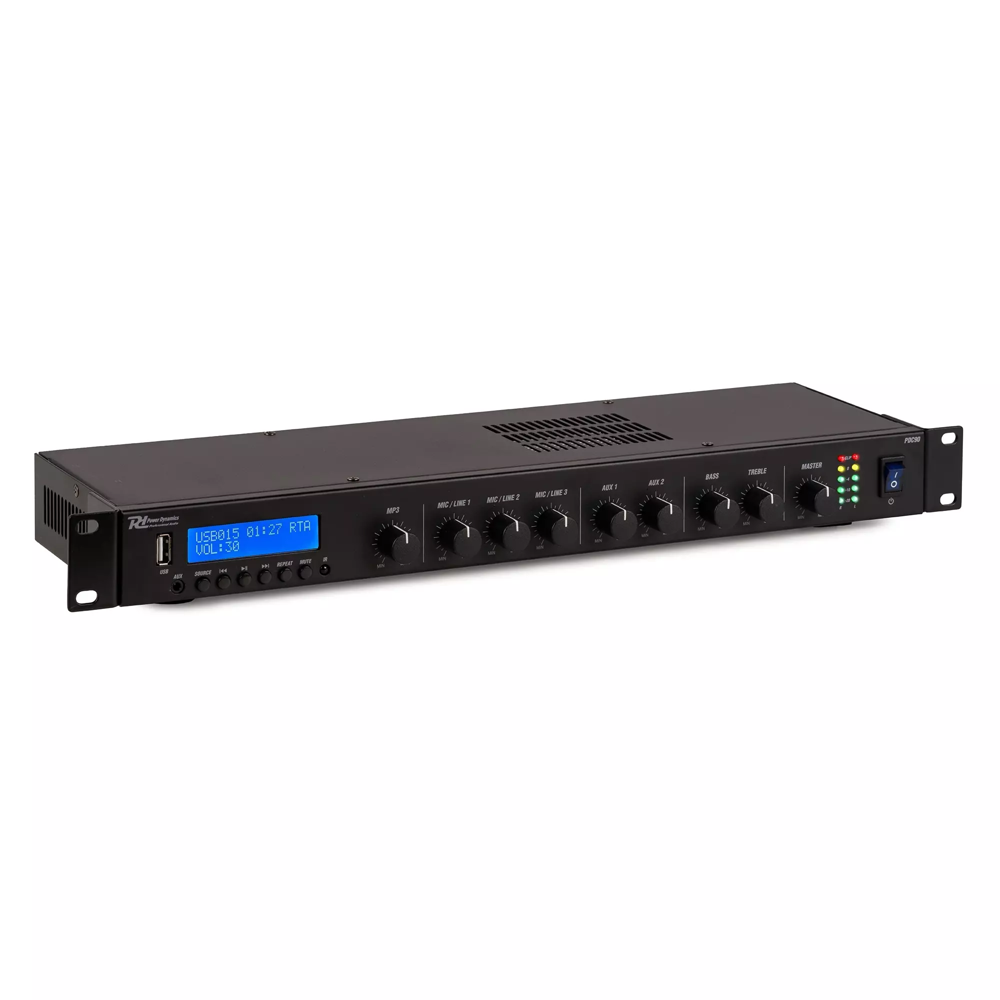 PDM PDC90 MIXER AMPLIFIER 1U 2X 60W USB/BT/DAB+ - Image 5