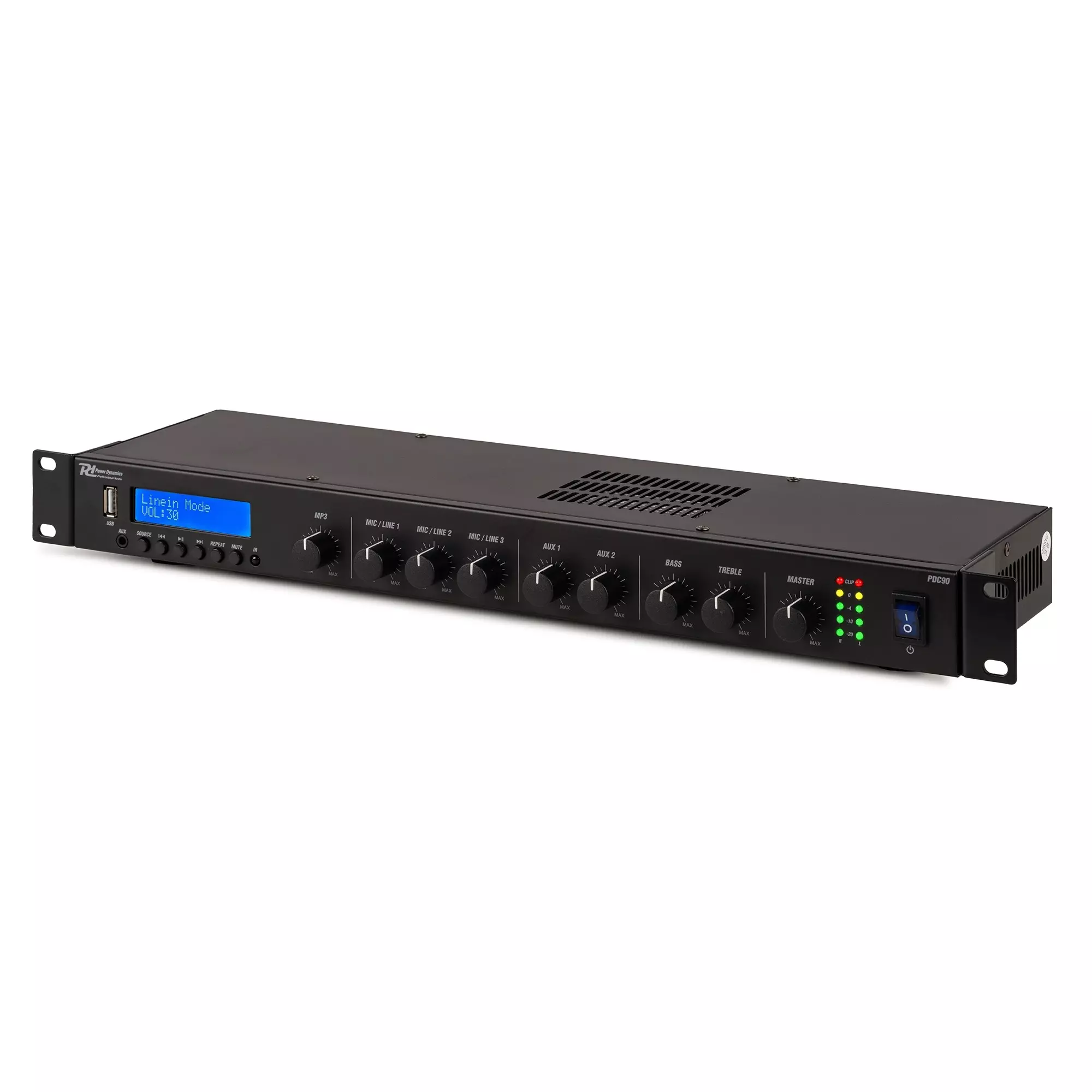 PDM PDC90 MIXER AMPLIFIER 1U 2X 60W USB/BT/DAB+ - Image 6