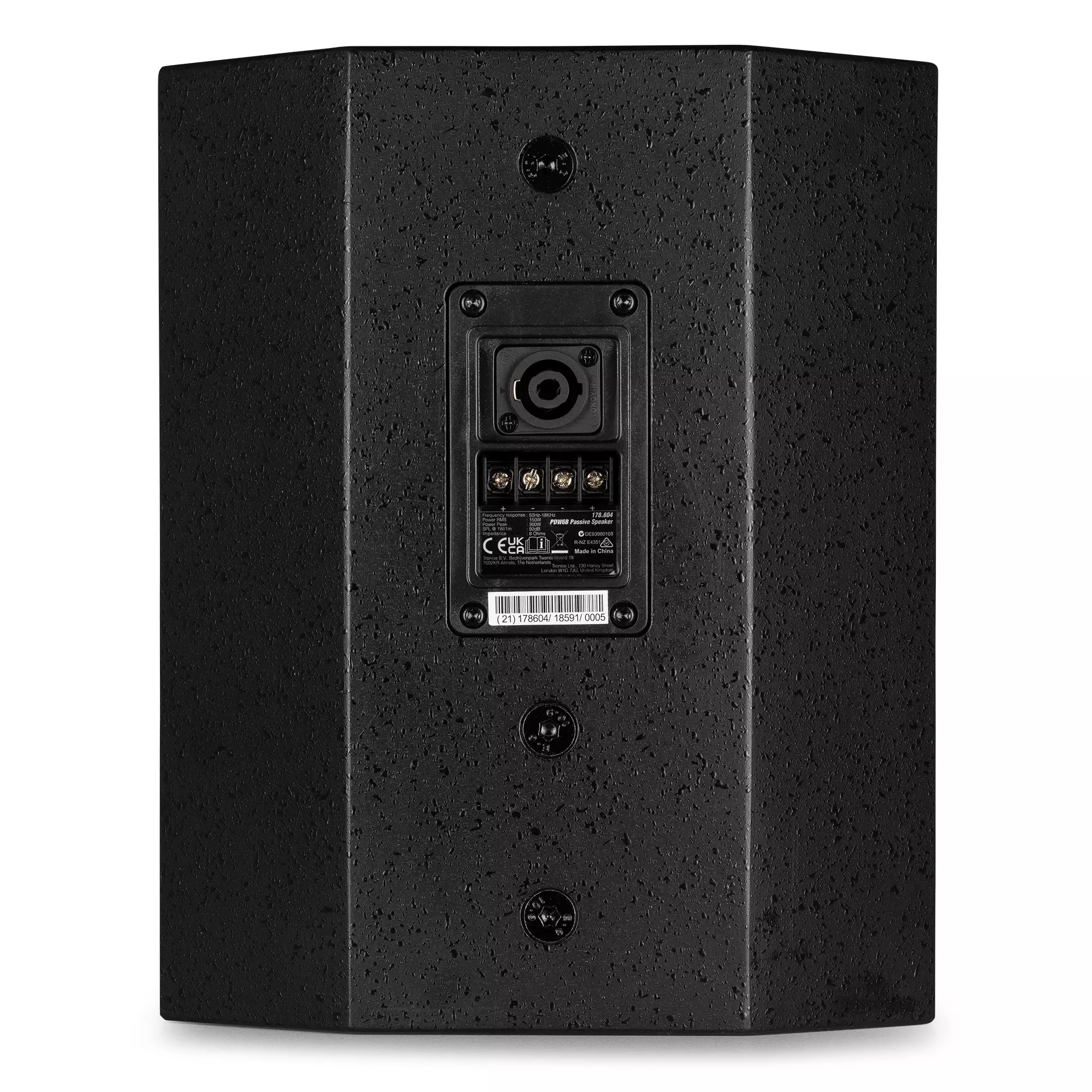 PDM PDW6B PASSIVE WALL MOUNT SPEAKER 6INCH BLACK 150W 8OHM IP20 - Image 9