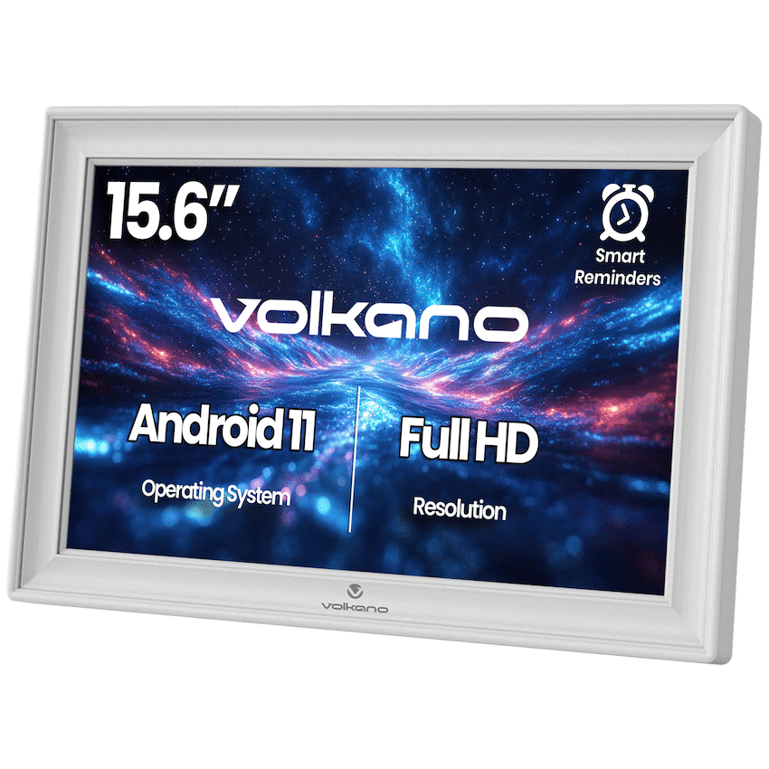 Volkano Agenda Series Smart Calendar and Digital Photo Frame 15.6" - White - Image 2