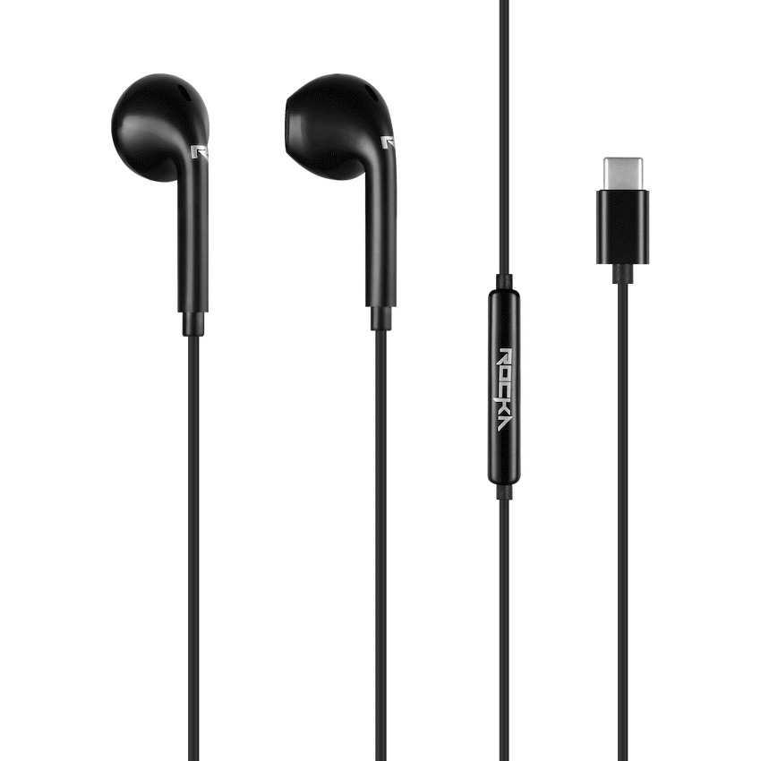 Rocka Ignite Series Type-C Earphone - Black - Image 2