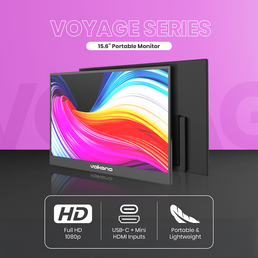 Volkano Voyage Series Portable Monitor 15.6" USB-C Power - Image 3