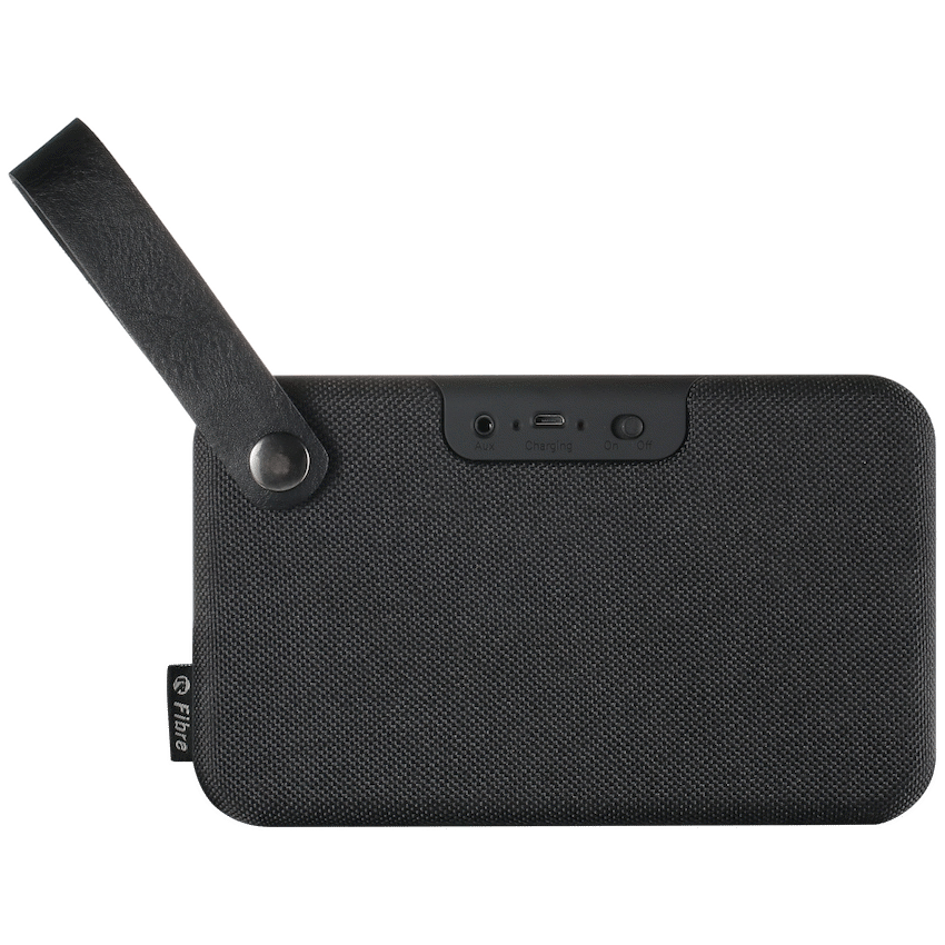 Rocka Fibre Series Bluetooth Speaker with Fabric Trim - Black - Image 3