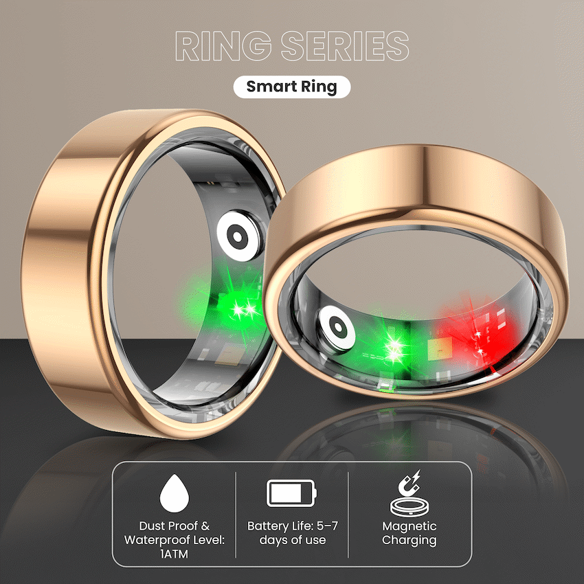 Volkano Ring Series Smart Ring with Charging Case - 19.1mm - Image 3
