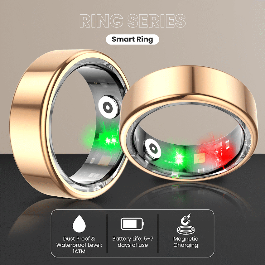 Volkano Ring Series Smart Ring with Charging Case - 20mm - Image 3