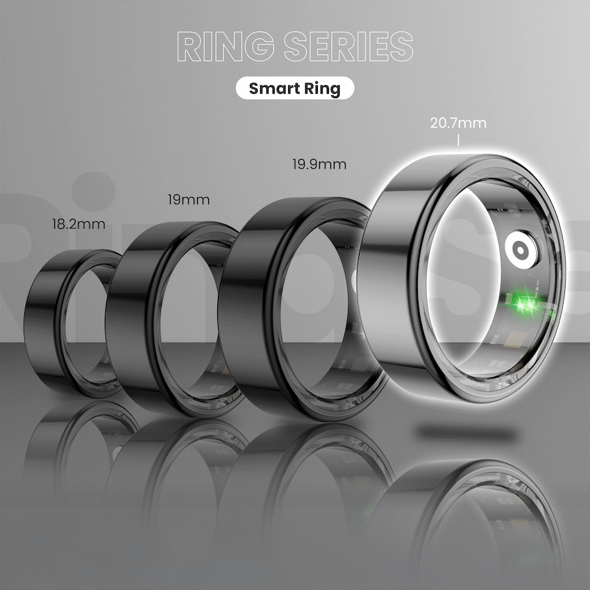 Volkano Ring Series Smart Ring with Charging Case - 20mm - Image 3