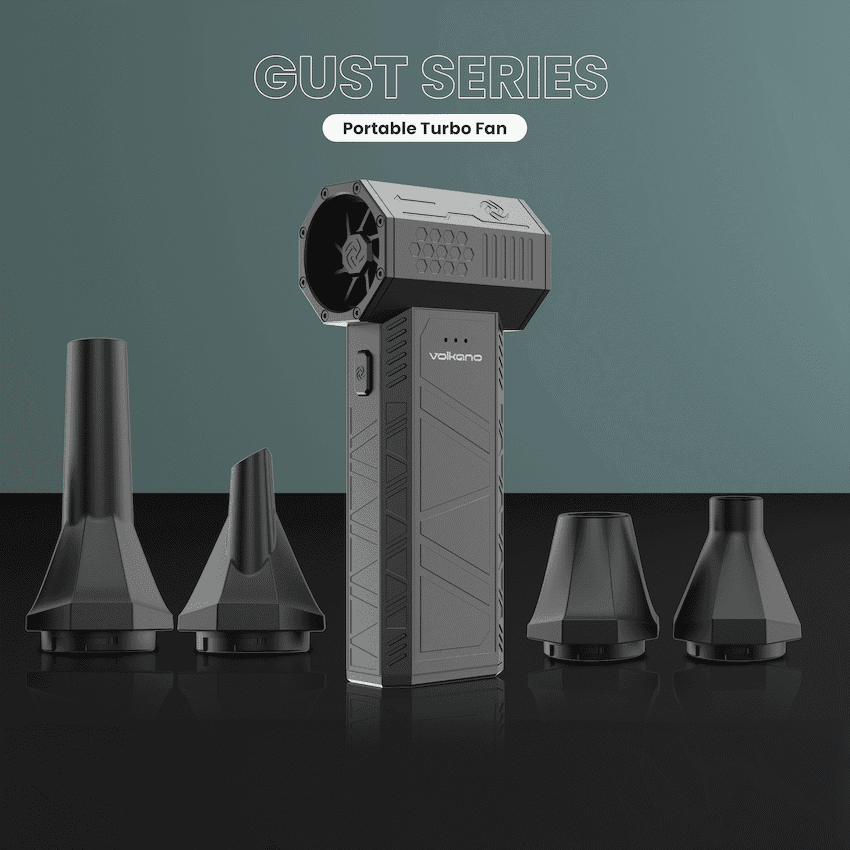 Volkano Gust Series Portable Turbo Fan - Black - Image 4
