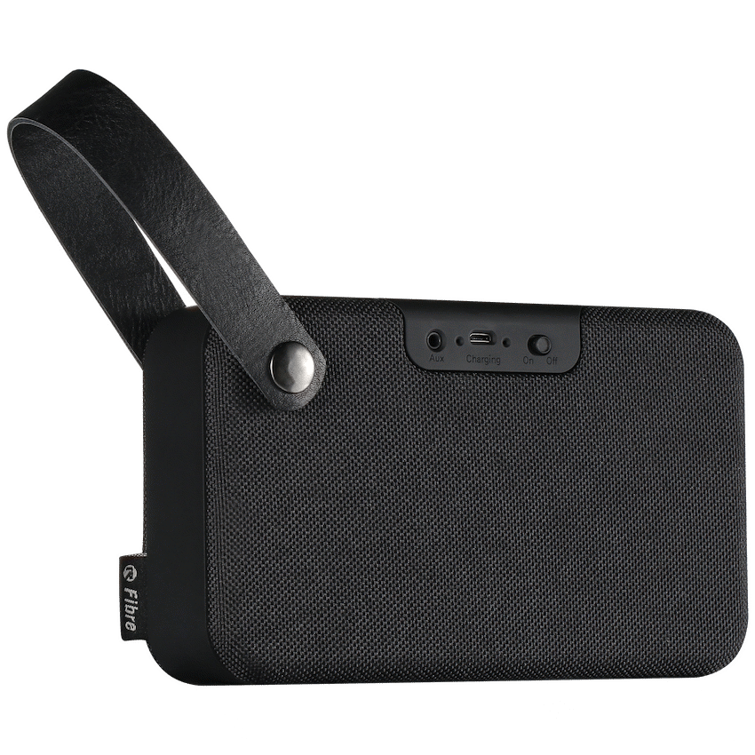 Rocka Fibre Series Bluetooth Speaker with Fabric Trim - Black - Image 4