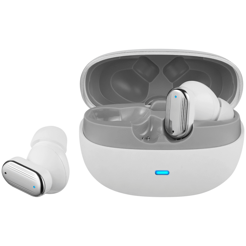 Pro Bass Flex Series TWS Earphone - White + Grey - Image 4