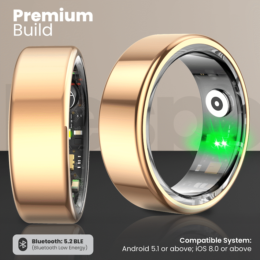Volkano Ring Series Smart Ring With Charge Case - 18.3mm - Image 4