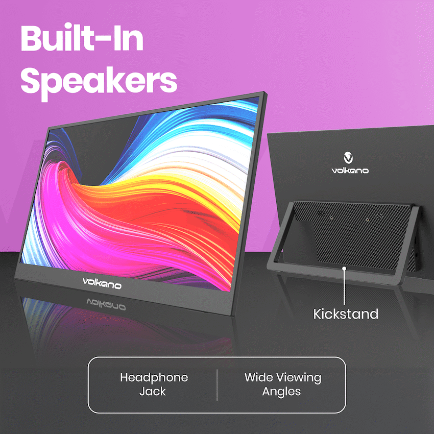 Volkano Voyage Series Portable Monitor 15.6" USB-C Power - Image 5