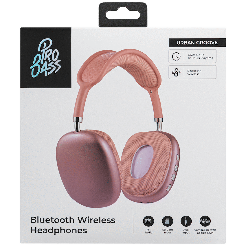 Pro Bass Urban Groove Series Bluetooth Headphones - Orange - Image 5