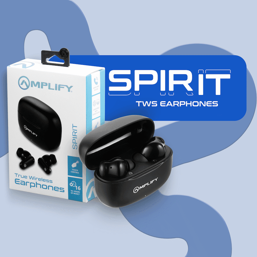 Amplify Spirit Series TWS Earphone - Black - Image 5