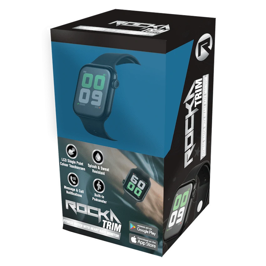 Rocka Trim Series Fitness Watch - Square - Black - Image 8