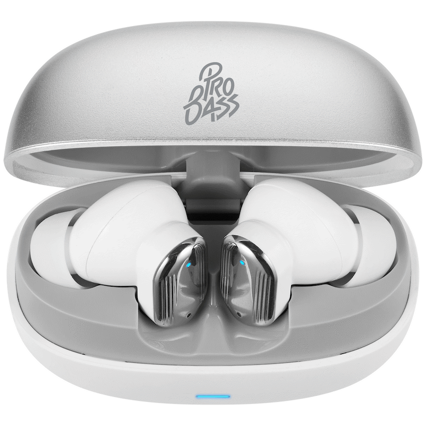 Pro Bass Flex Series TWS Earphone - White + Grey - Image 8