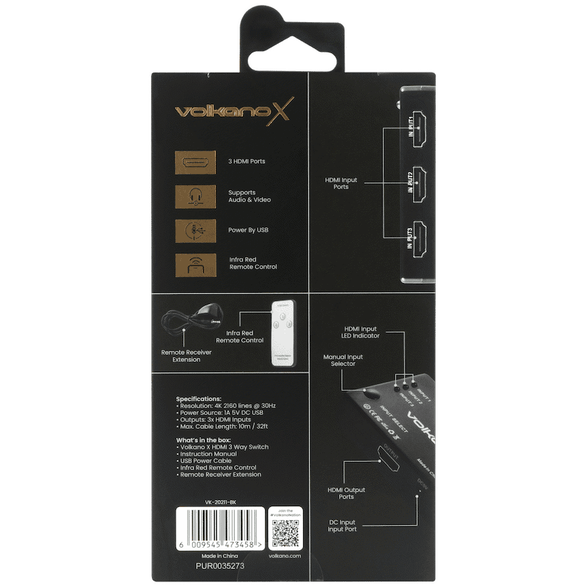 VolkanoX Define Series HDMI Switch 3-Way - Image 8