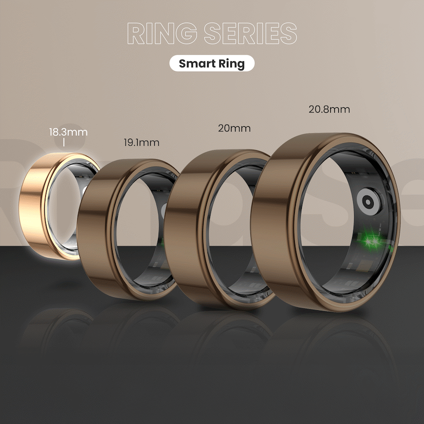 Volkano Ring Series Smart Ring With Charge Case - 18.3mm - Image 8