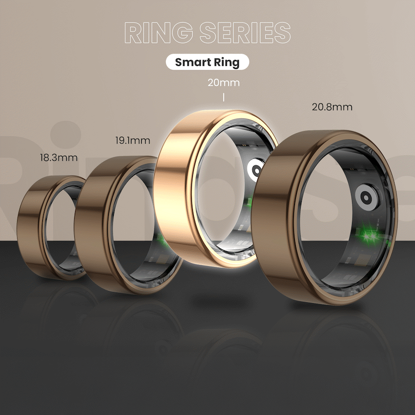 Volkano Ring Series Smart Ring with Charging Case - 20mm - Image 9