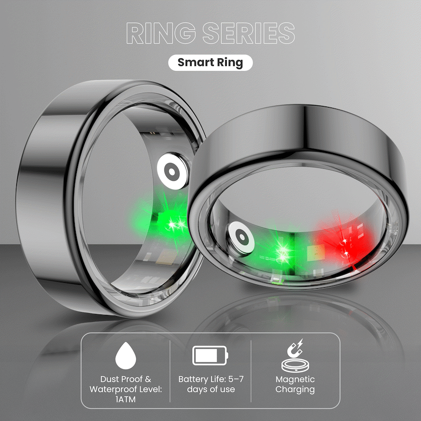 Volkano Ring Series Smart Ring with Charging Case - 19.1mm - Image 9