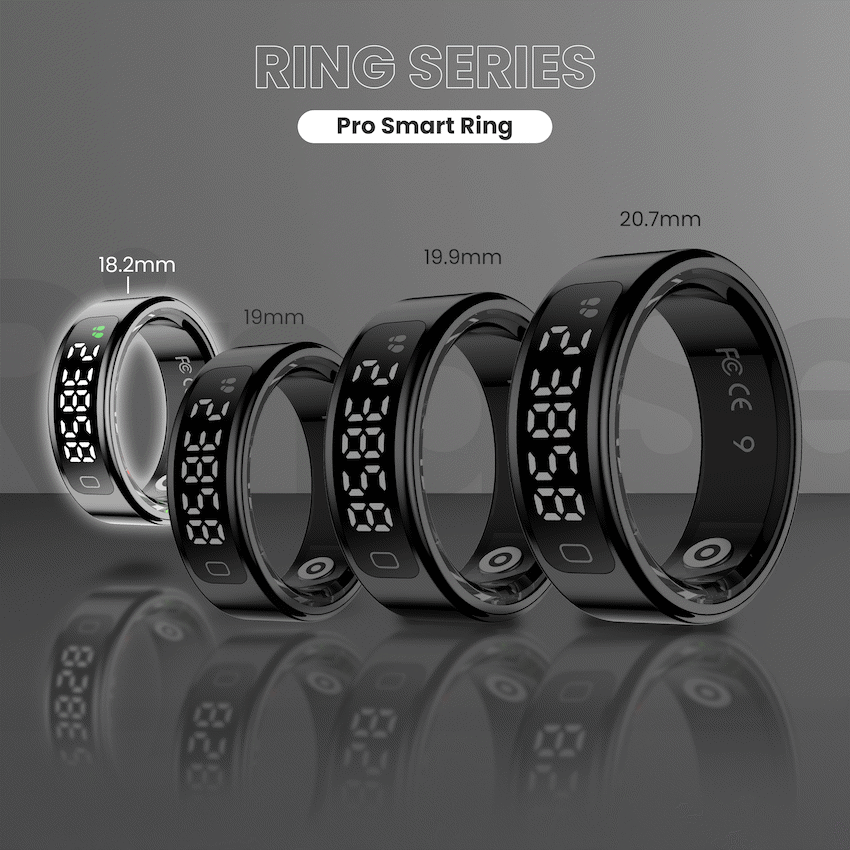 Volkano Ring Series Ring Pro Smart Ring with Charging Case - 18.2mm - Image 8