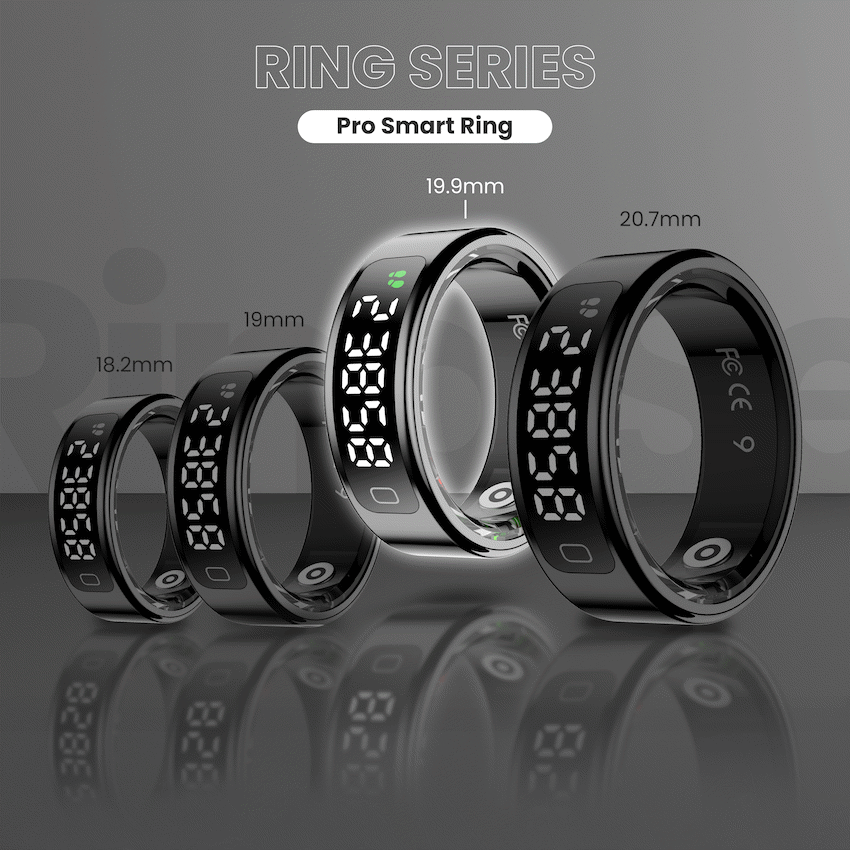 Volkano Ring Series Ring Pro Smart Ring with Charging Case - 19.9mm - Image 8