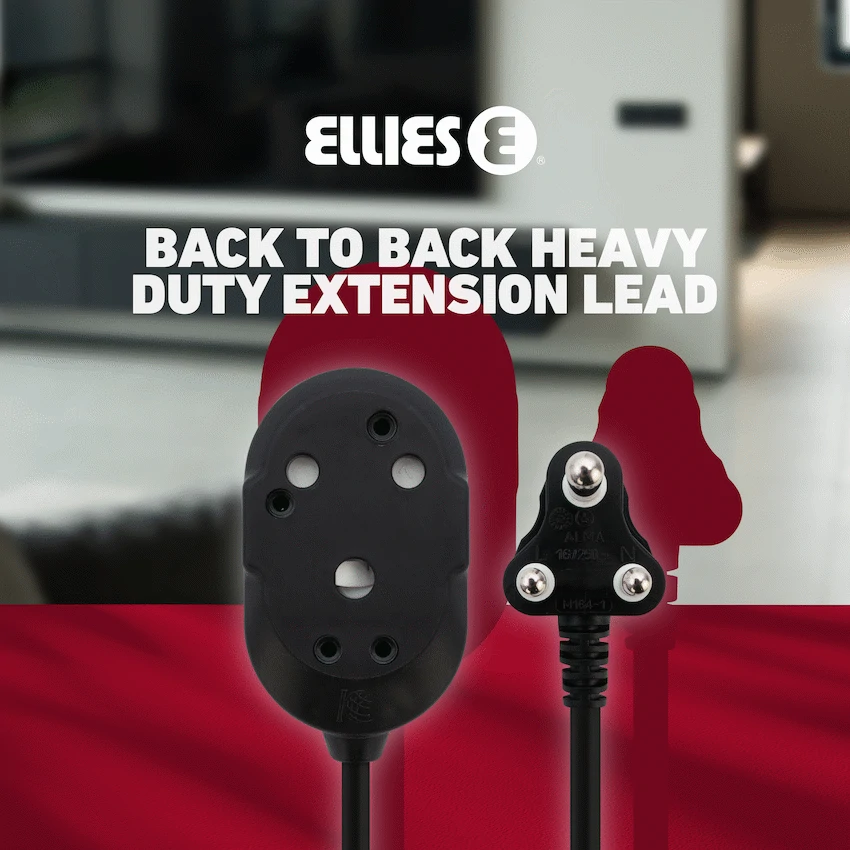 Ellies Back to Back Heavy Duty Extension Lead - 3m - Image 11
