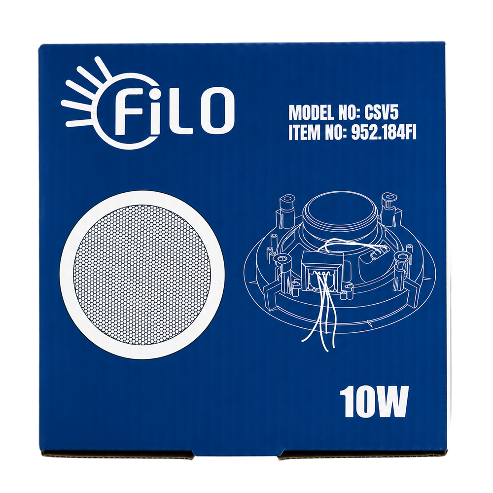 FILO CSV5 CEILING SPEAKER 5.25INCH WHITE 10W 100V - Image 5