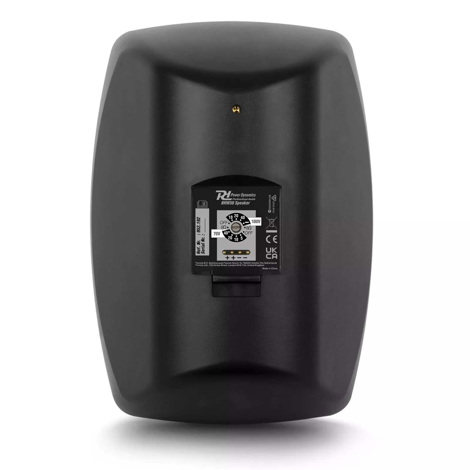PDM BHW60BK PASSIVE WALL MOUNT SPEAKER 6INCH BLACK 60W 100V IPX5 - Image 5