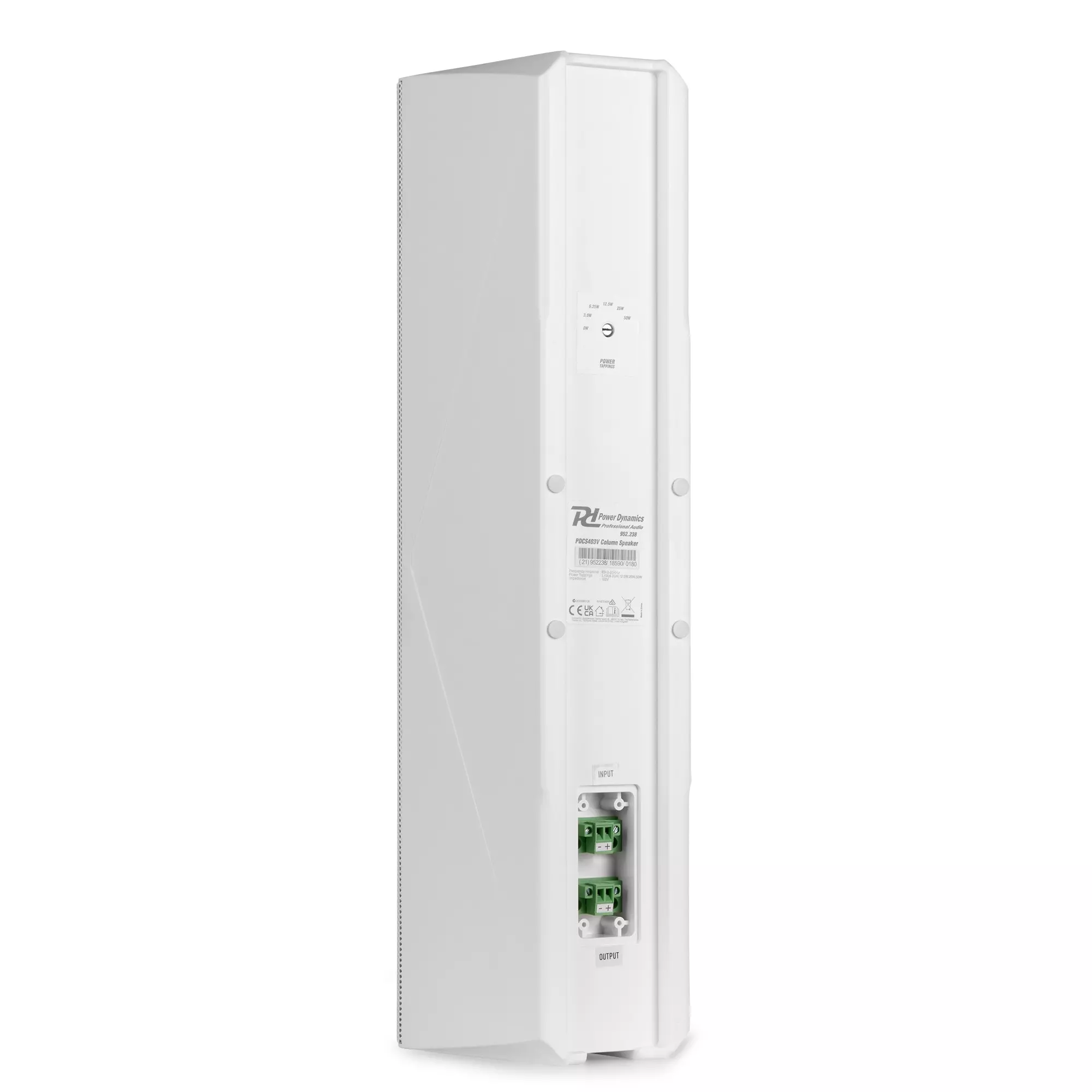 PDM PDCS403V COLUMN SPEAKER SYSTEM WHITE 50W - Image 9
