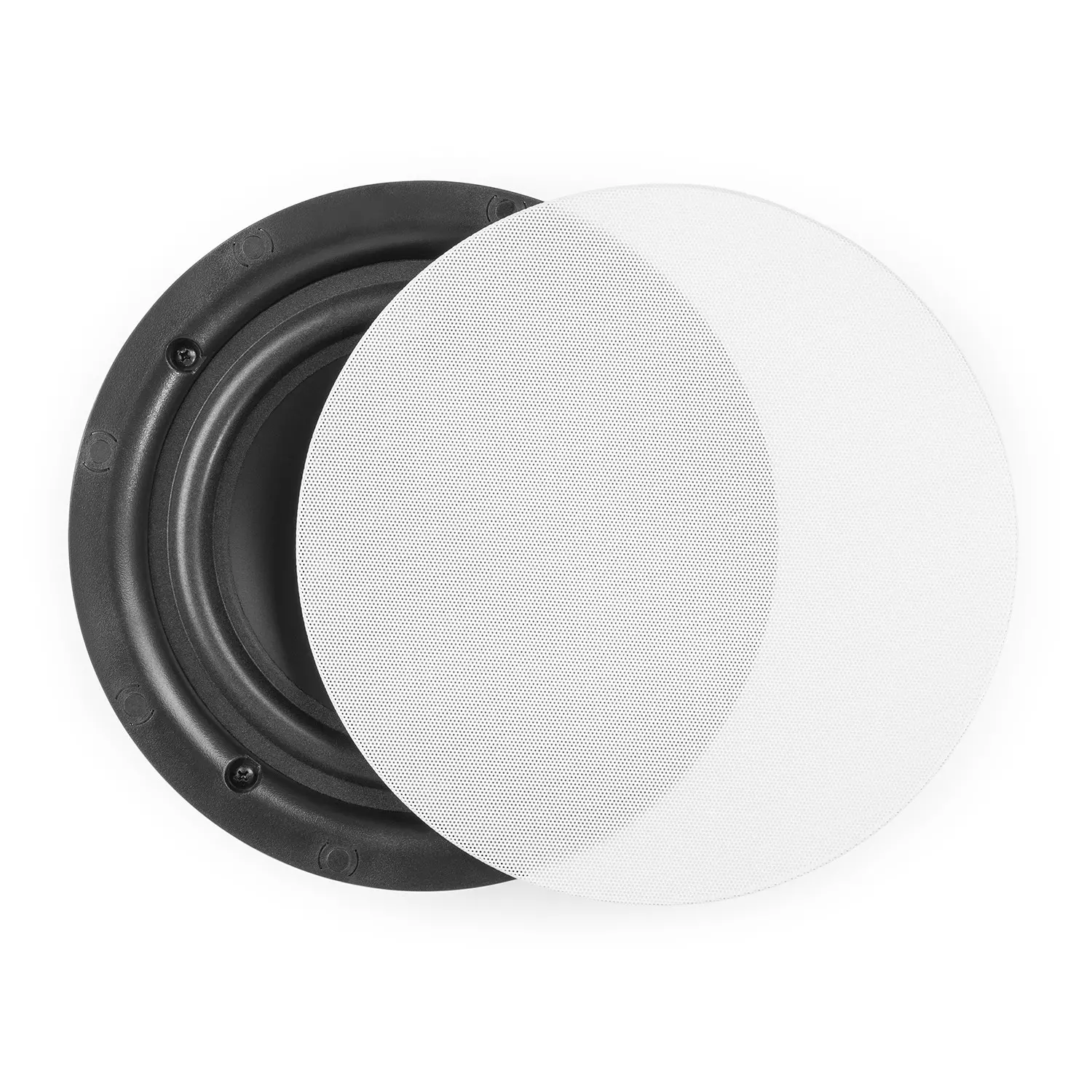 PDM NCBT8 ACTIVE FRAMELESS CEILING SPEAKER 8INCH PAIR WHITE 80W BT - Image 3