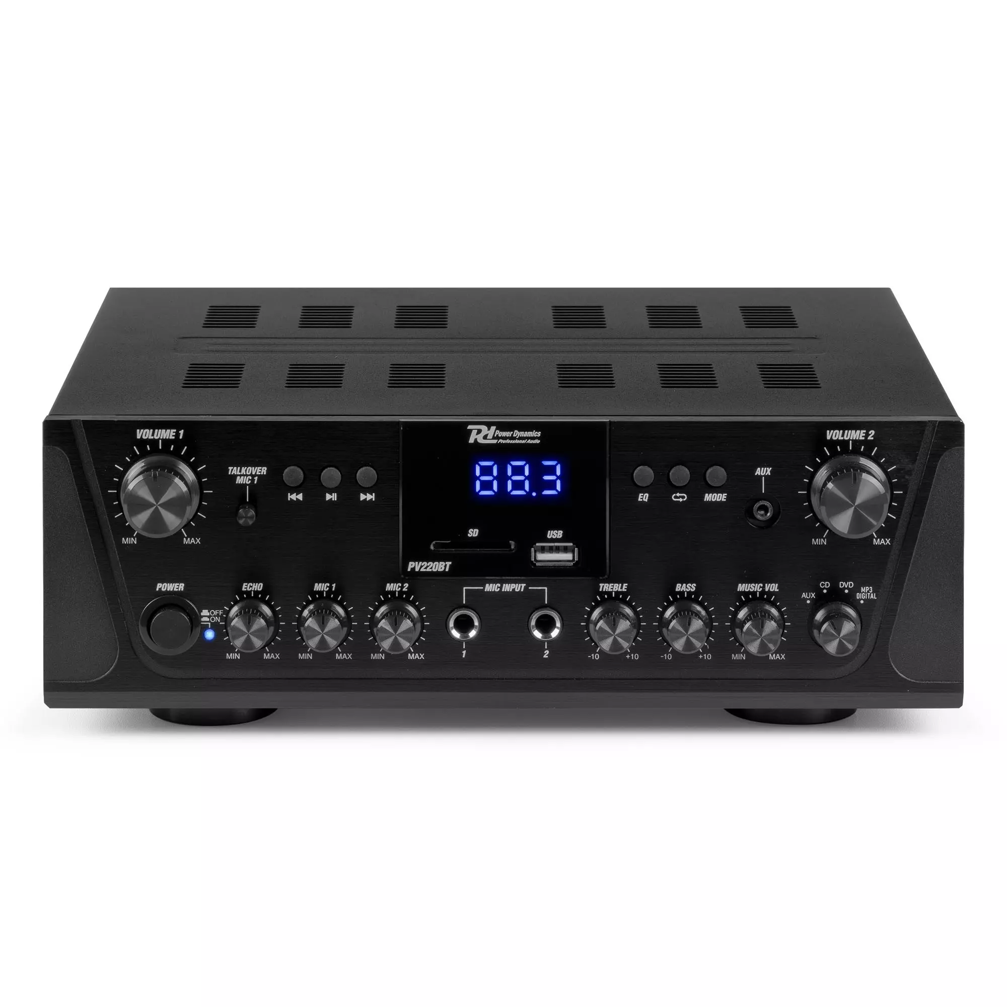PDM PV220BT MIXER AMPLIFIER 2X 100W BT/USB/SD/FM - Image 2
