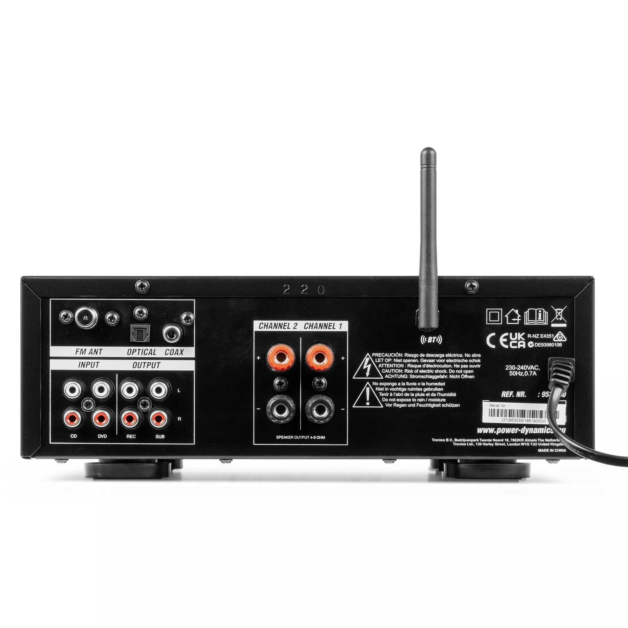 PDM PV220BT MIXER AMPLIFIER 2X 100W BT/USB/SD/FM - Image 7
