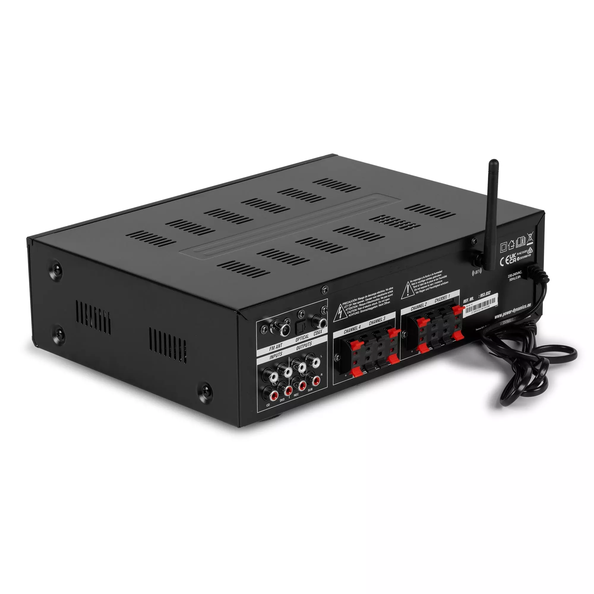 PDM PV240BT MIXER AMPLIFIER 4X 100W BT/USB/SD/FM - Image 8