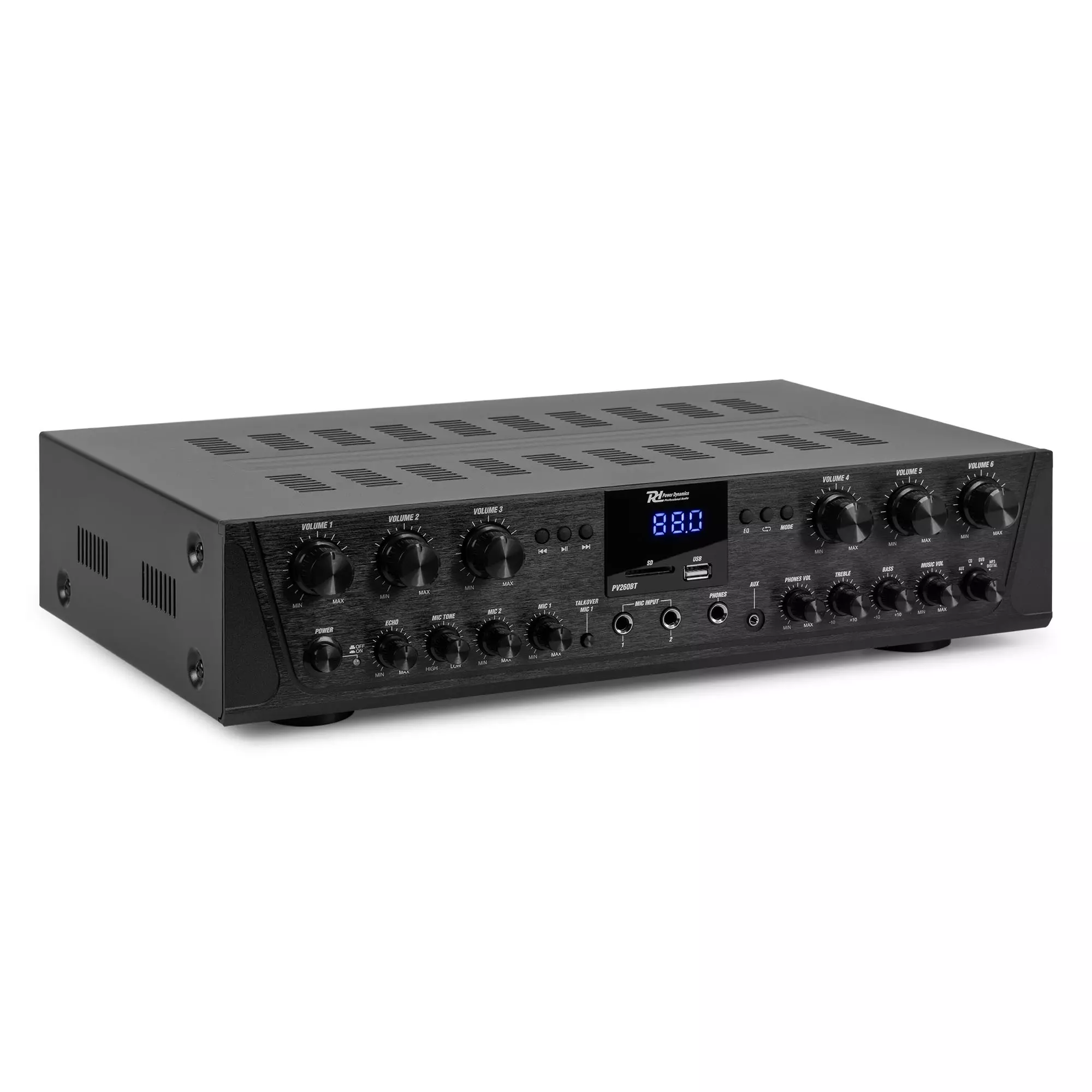 PDM PV260BT MIXER AMPLIFIER 6X 100W BT/USB/SD/FM