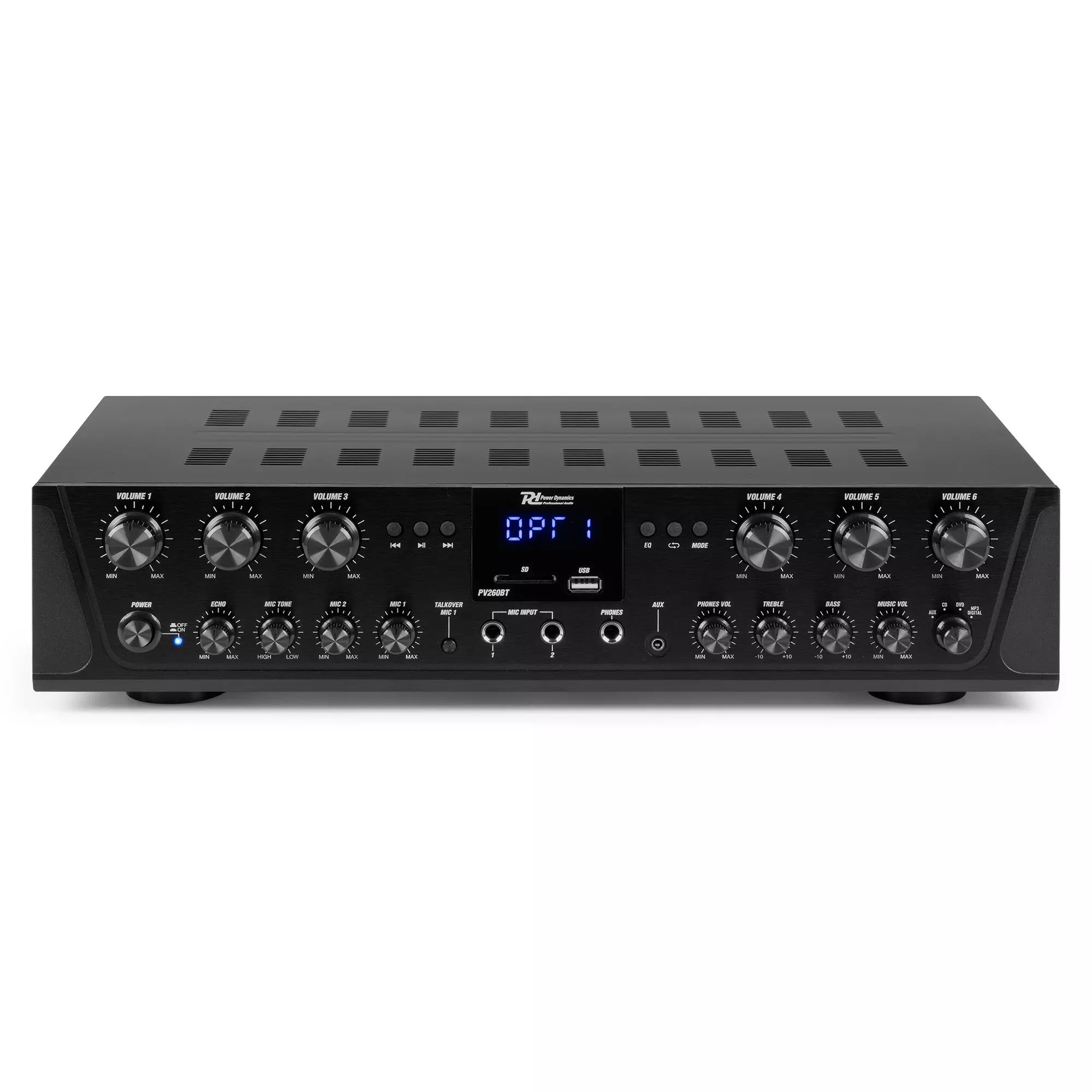 PDM PV260BT MIXER AMPLIFIER 6X 100W BT/USB/SD/FM - Image 2