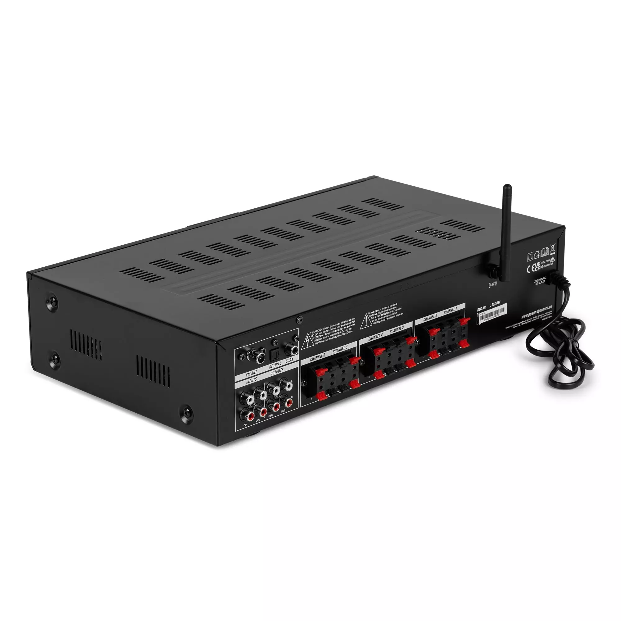 PDM PV260BT MIXER AMPLIFIER 6X 100W BT/USB/SD/FM - Image 9