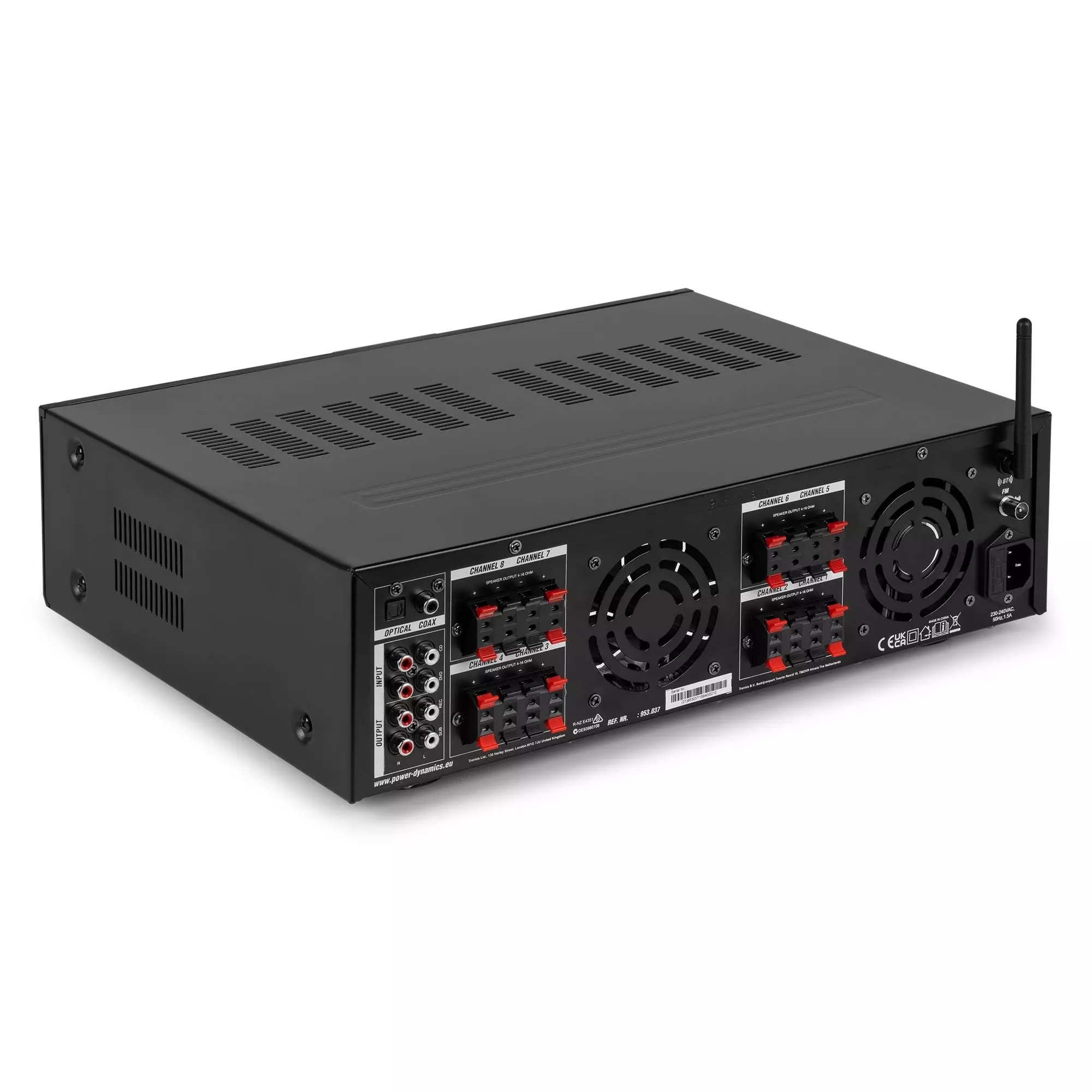 PDM PV280BT MIXER AMPLIFIER 8X 100W BT/USB/SD/FM - Image 8