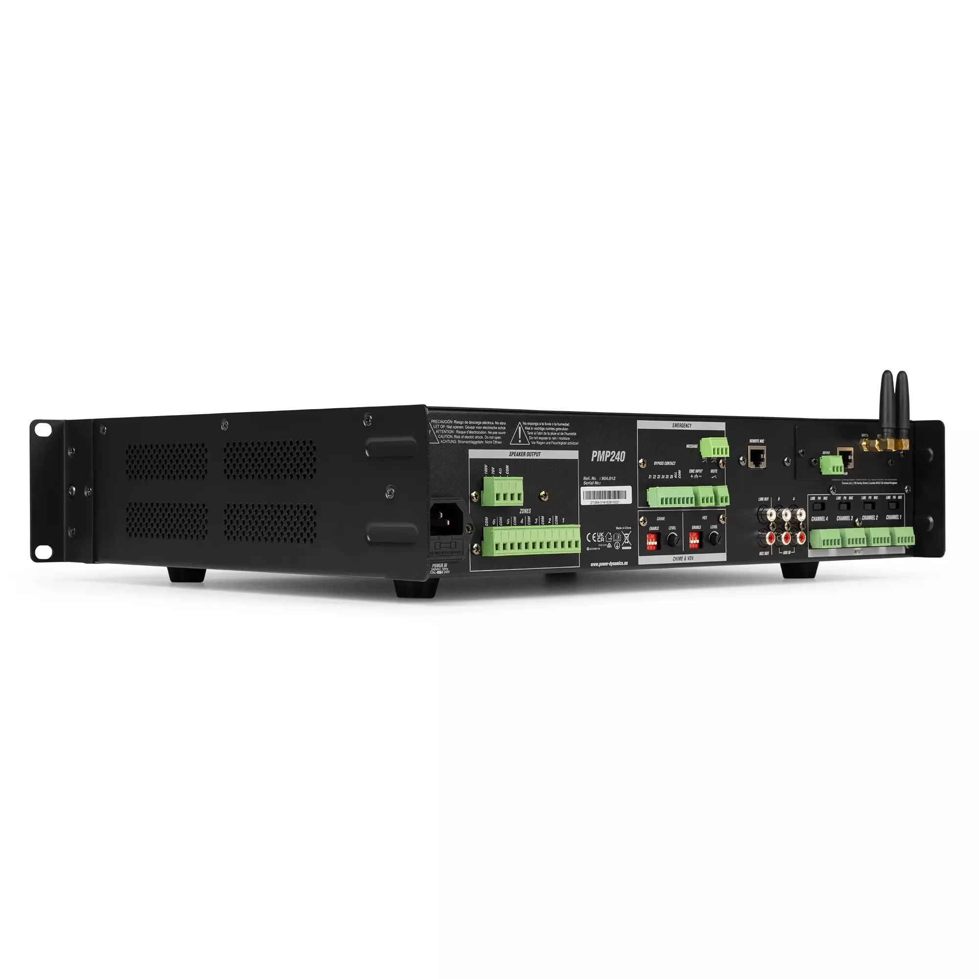 PDM PMP240 MIXER AMPLIFIER 240W BT/USB/WIFI 100V 6 ZONE - Image 8