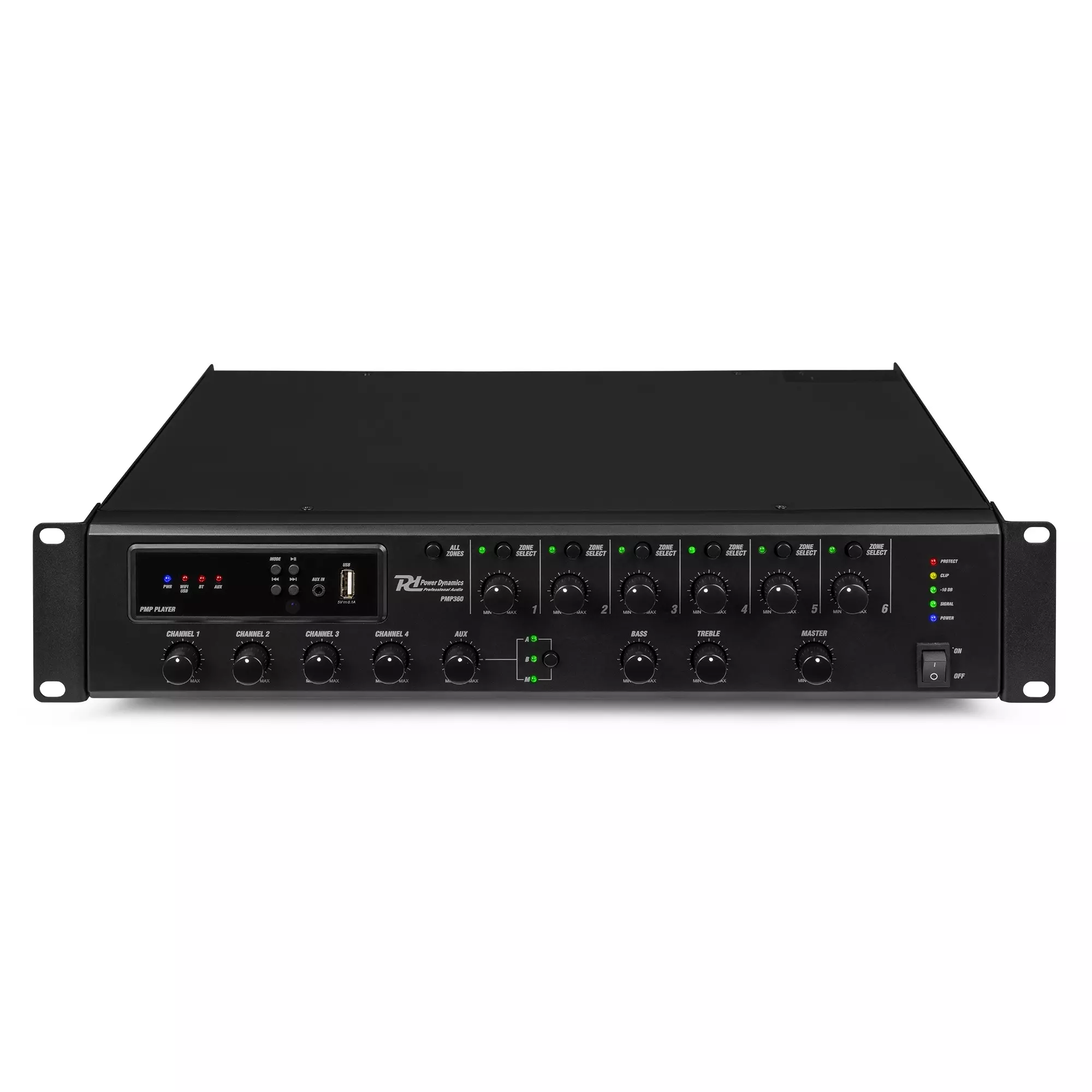 PDM PMP360 MIXER AMPLIFIER 360W BT/USB/WIFI 100V 6 ZONE - Image 2