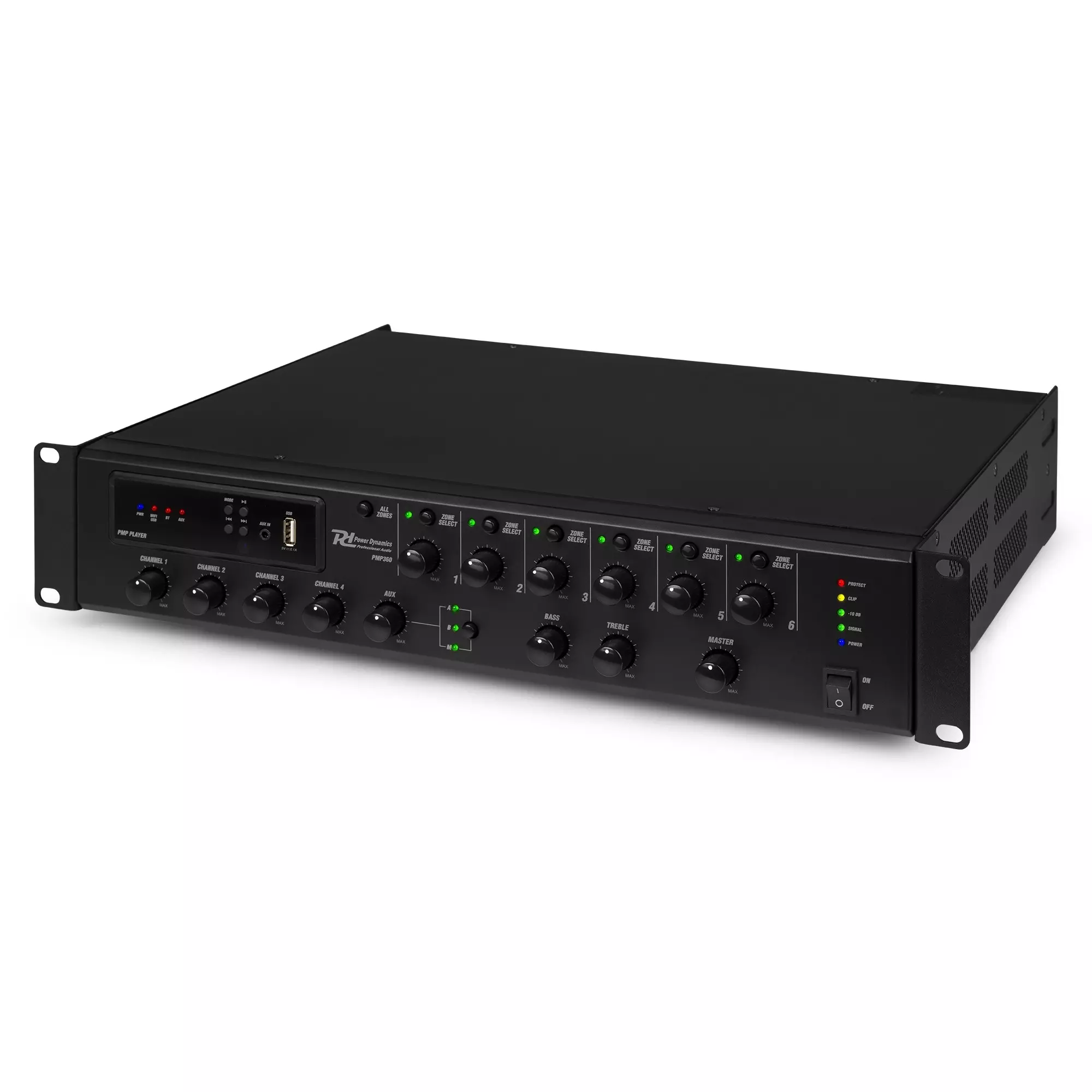 PDM PMP360 MIXER AMPLIFIER 360W BT/USB/WIFI 100V 6 ZONE - Image 3