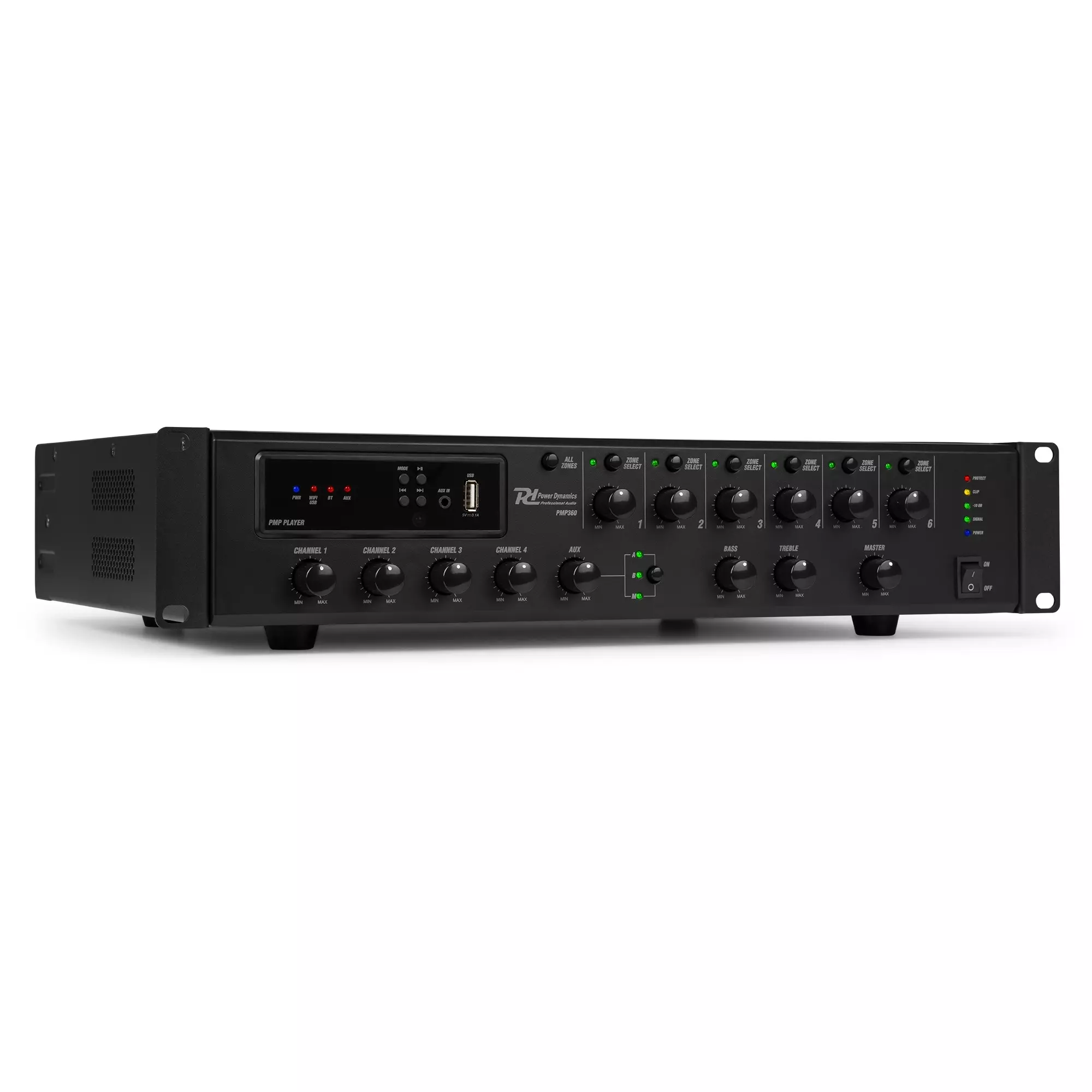 PDM PMP360 MIXER AMPLIFIER 360W BT/USB/WIFI 100V 6 ZONE - Image 4