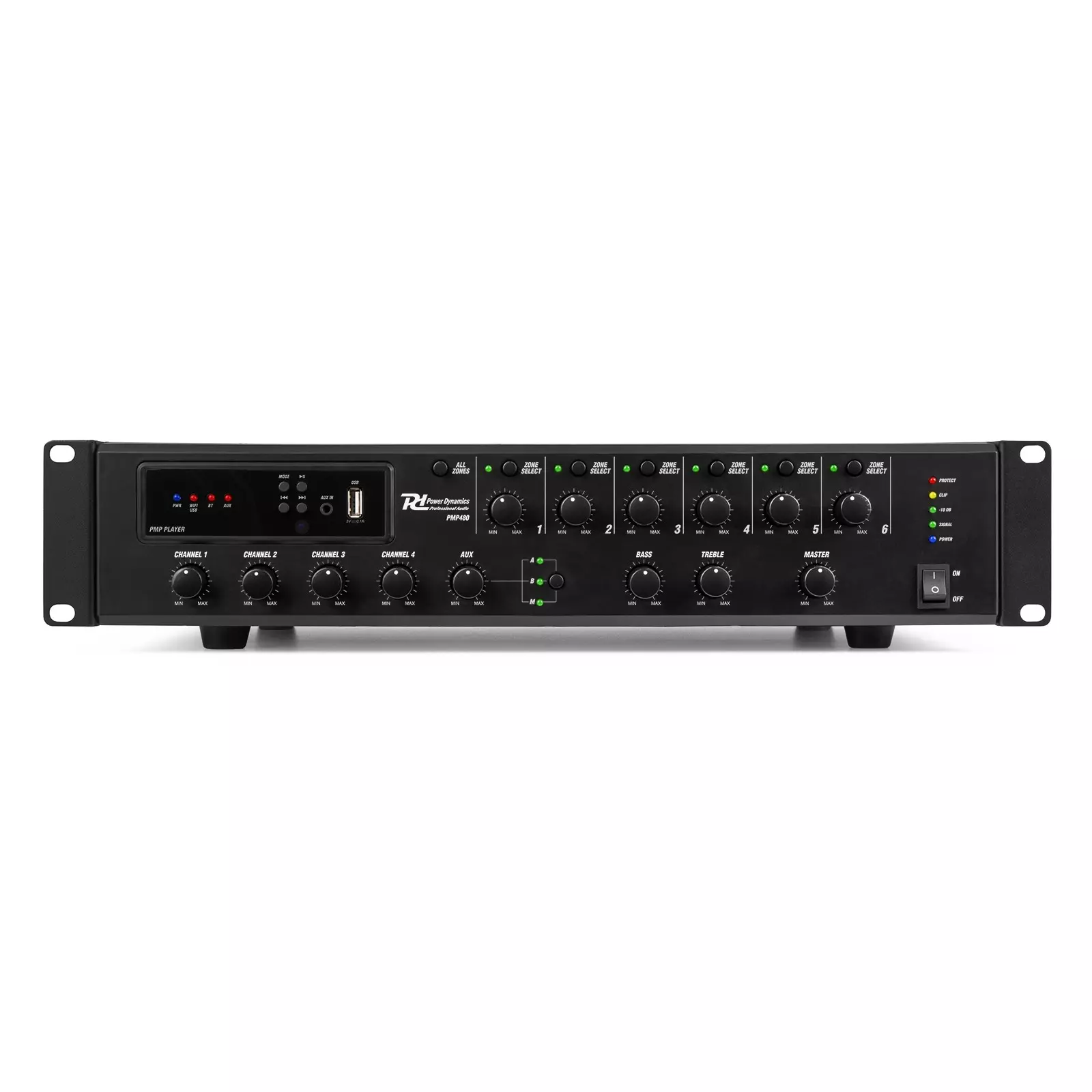 PDM PMP480 MIXER AMPLIFIER 480W BT/USB/WIFI 100V 6 ZONE - Image 3