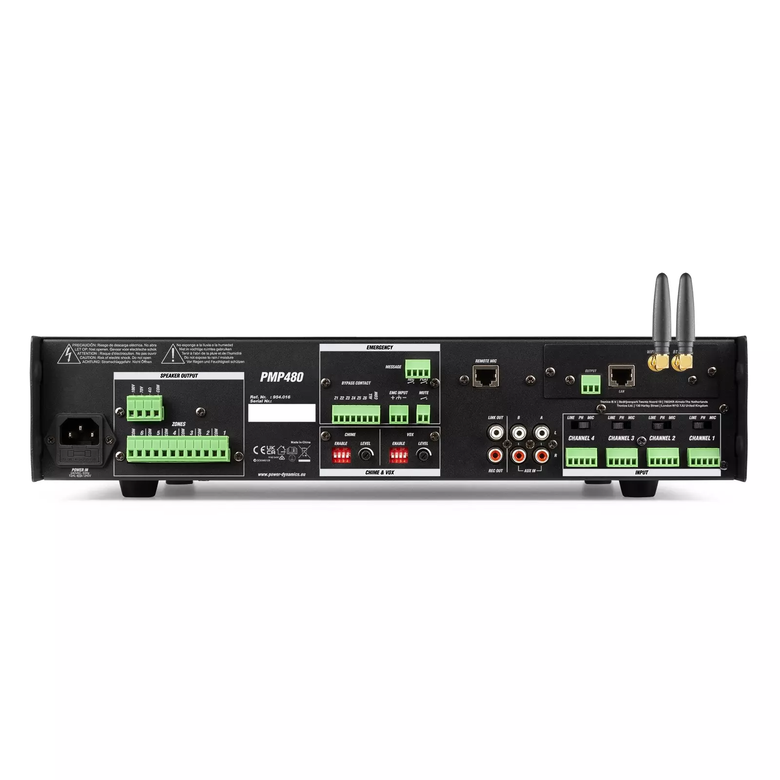 PDM PMP480 MIXER AMPLIFIER 480W BT/USB/WIFI 100V 6 ZONE - Image 4