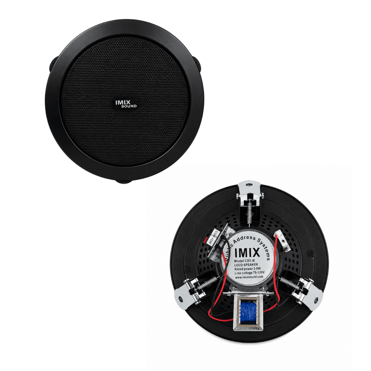 Imix Sound CS5-B Ceiling Speaker (Public Address System) Black